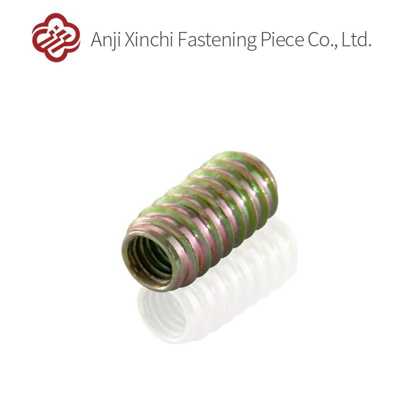 Cylindrical Straight D Nut Carbon Steel Galvanized Full Thread Nut Fasteners