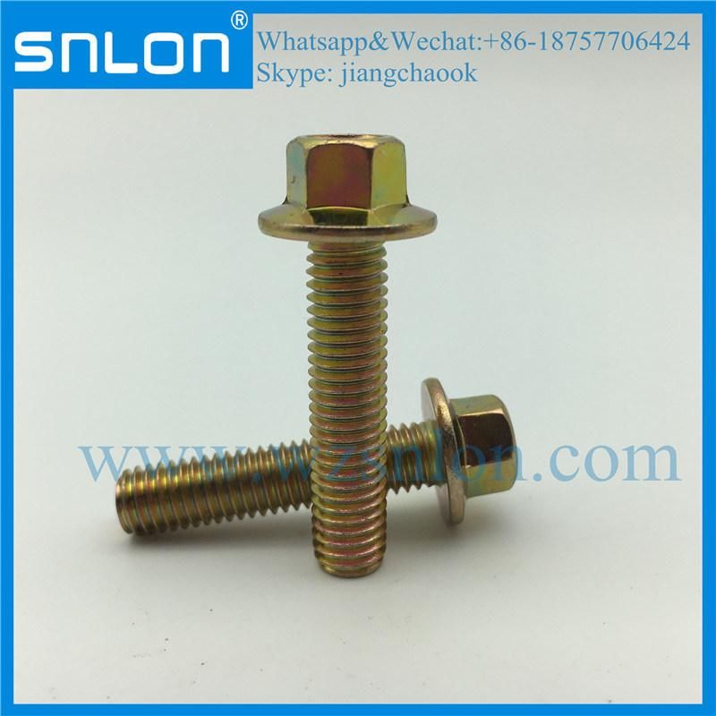 Titanium Stainless Steel Hex Head Flange Bolt for Auto Parts