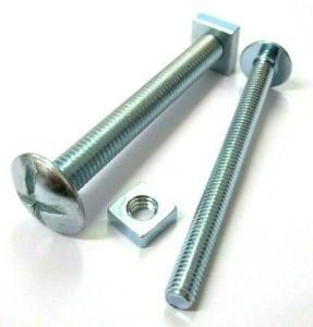 1/4X5/8 Cross Mushroom Head Roofing Bolt with Square Nut