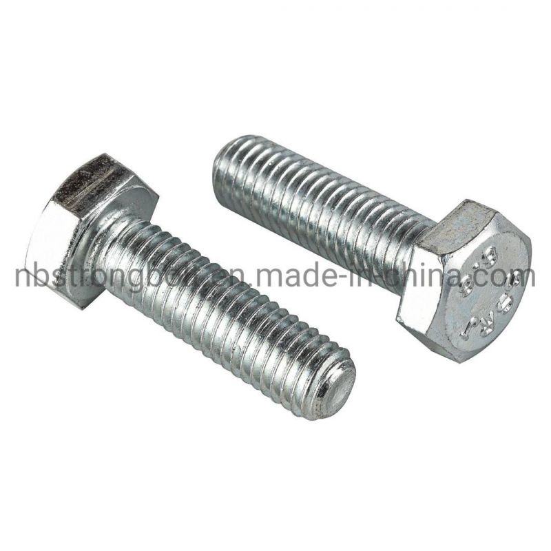 DIN933 Hex Bolt Gr. 8.8 with Zinc Plated