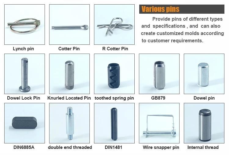 ISO8750 Spring Coin Pins, 65 Mn Spring Pins