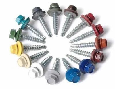 Good Price Painted Hex Washer Head Self Drilling Roofing Screw with EPDM Washer