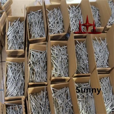 65mm High Quality Galvanized Twisted Screw Shank Pallet Roofing Nail with Assemble Washer