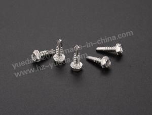 Stainless Steel Hex Washer Head Self Drilling Screw with Nibs