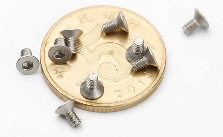 Mini Stainless Steel Flat Csk Allen Hex Socket Countersunk Screw