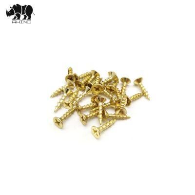 Haiyan Manufacturer Brass Laton Phillips Drive with Sharp Point Csk Chipboard Screw