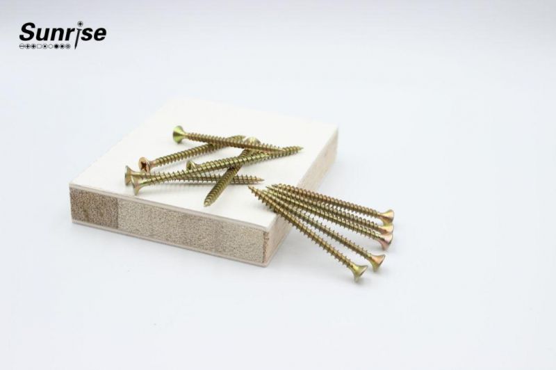 Factory Fastener Supply DIN7505A Carbon Steel Chipboard Wood Screw
