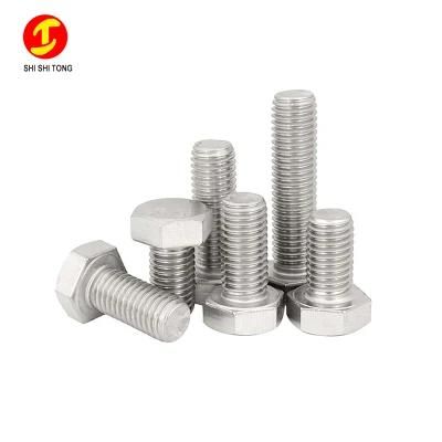 M4 M5 M6 M8 M12 GB30 201 Stainless Steel Hexagon Screw Hex Bolt