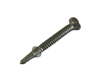 Self Drilling Ribbed Csk Head Winged Screws