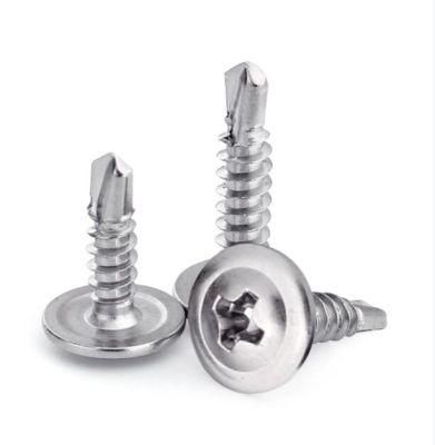Wafer Head White Zinc Plated Self Drilling Screw China Manufacturer Wholesale
