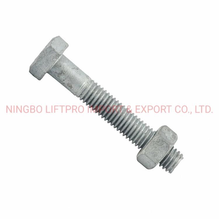 ANSI/ASME A490 Hot DIP Galvanized Hex Nuts and Bolts Stainless Metric Heavy Hexagon Bolt and Nut
