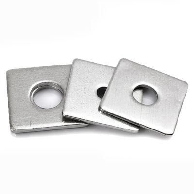 Stainless Steel Square Washer SS304 Hot Selling Square Washer for Pipe Ss DIN 436 Factory Direct SS316 Square Washer with Round Hole
