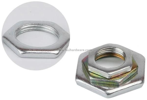 Factory Supply Galvanized Thin Hex Nuts, Hex Jam Nuts