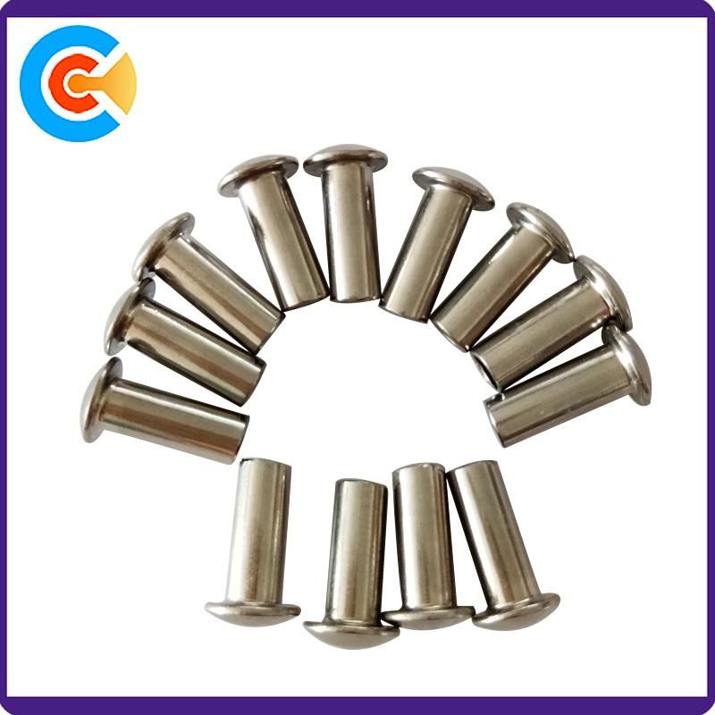 Customized Carbon Steel Mushroom Head Hollow Tubular Rivets Blind Rivet