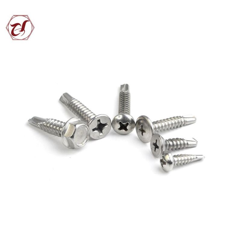 Stainless Steel 316 DIN7981 A4 Pan Head Self Tapping Screw Short Screw