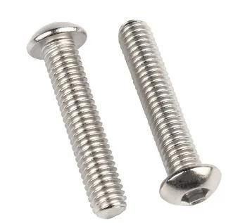 304 Stainless Steel Hexagon Socket Screw Half Round Head Bolt Pan Head Screw