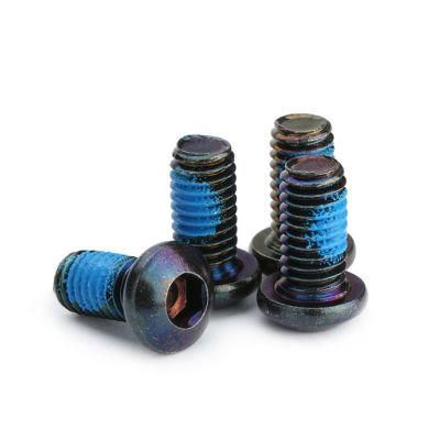 Steel Color Zinc Plating Button Head Hexagon Socket Cap Screw with Nylon Patch
