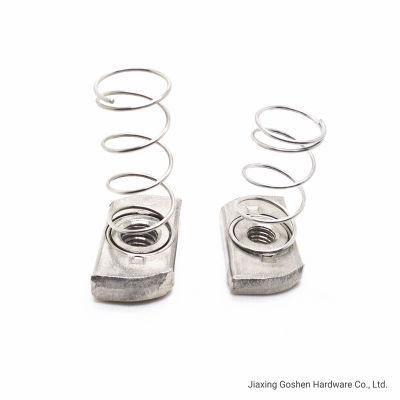 M6 Square Channel Spring Nut with Springs