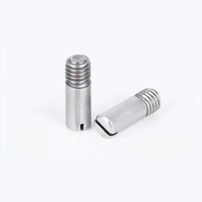 Customized Stainless Steel Lathe Auto Milling Small Parts Connecting Screw
