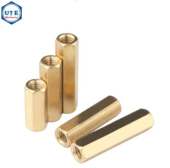 High Quality Brass Coupling Hexagonal Nuts DIN6334 From M6 to M20