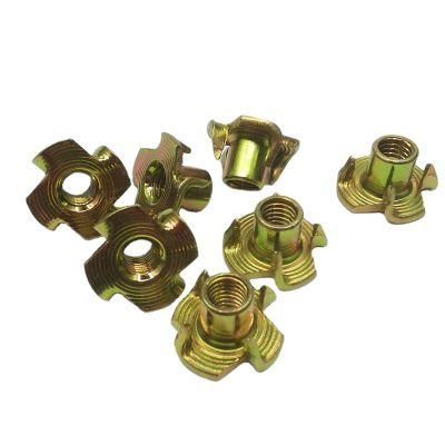 T Brad Hole T-Nuts Prong 3/8 4 Pronge DIN1624 Four Claw M10 Tee Nut