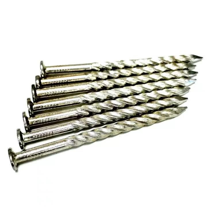 6" Electrol Galvanized Twist Shank Nail/Sparial Shank Nail High Quality Gold Manufacturers