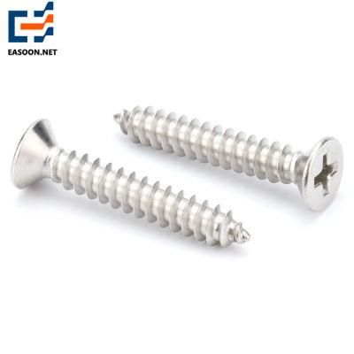 Flat Head Screw M2 304 Phillips Flat Head Wood Screws Pan Head Screw Stainless Steel Screw M6 M8 Self Tapping Screw Tinned Self Drilling Screw
