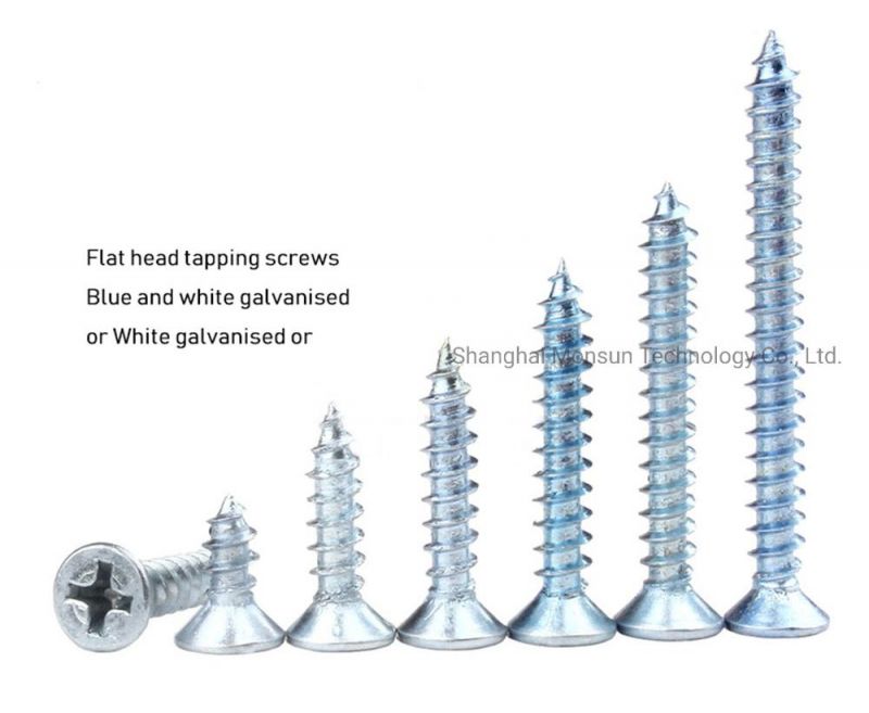 DIN 7982 Flat Head Phillips Self-Tapping Screw
