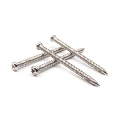 SUS Stainless Steel Pan Head Phillips Machine Point Tail Screw