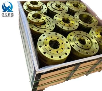 Flanges with Yellow Paint