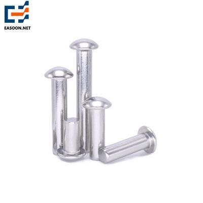 Round Head Aluminum Rivet Solid Shank Rivet ISO/Ts16949 Certificate Round Head Solid Rivet for Car Parts Zinc Plated Dome Head Rivet