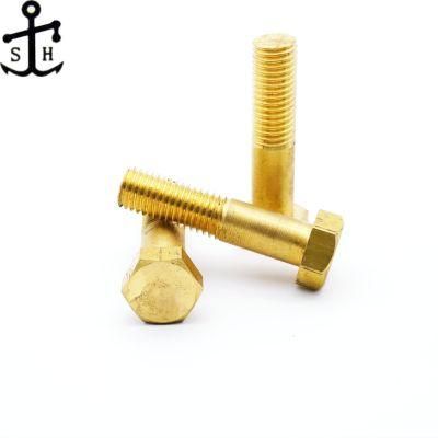 ISO 4016 Brass H62 H59 H60 Hexagon Hex Head Bolts Grade C