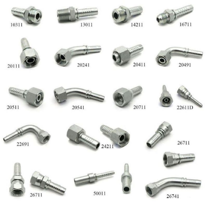 Carbon Steel Hydraulic Hose Ferrule / Hydraulic Ferrule Hose Fitting