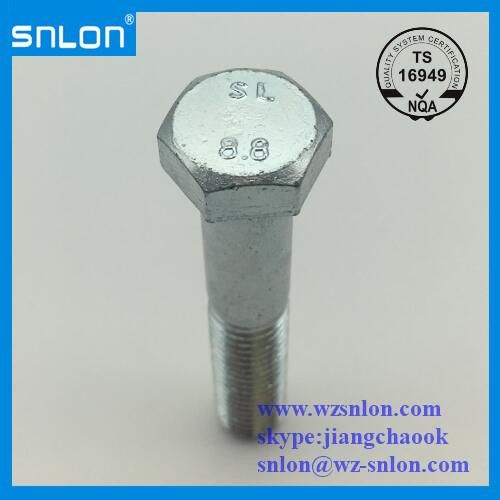 Alloy Steel Hex Bolt Steel Zinc