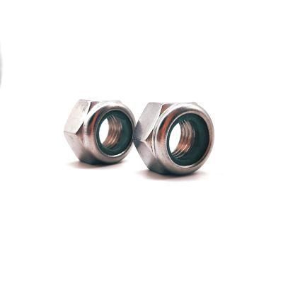 DIN985 Carbon Steel Hexagon Nut Hex Nylon Lock Nut Zinc Plated 1/8 5/32 3/16 1/4 5/16 3/8 1/2 5/8 3/41