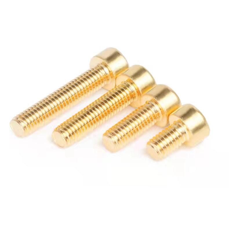 DIN912 Brass M3 M4 M5 M6 M8 M10 M5 X 18mm Hex Socket Cap Screw