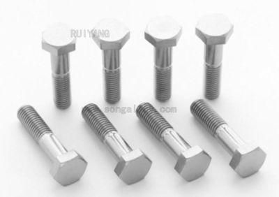 Gr5 Hex Head Bolts Hexagon Head Bolts GB5782-2000 in Titanium Bolts