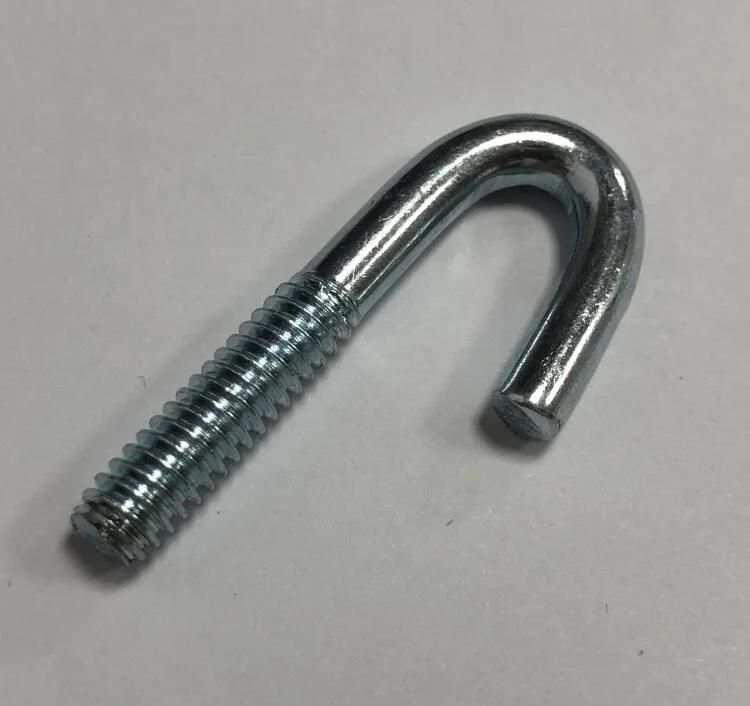 Carbon Steel J Type Bolt Zinc Plated