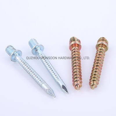 Carbon Steel Double Threaded Special Screws