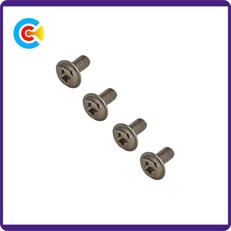 Steel Fasteners Cross Flange Pan Head Screws for Electrical Appliances