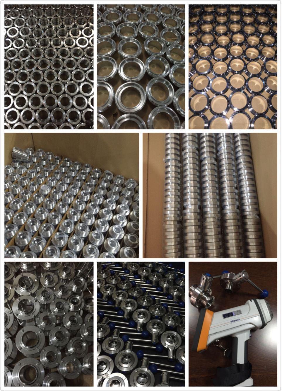 DIN/SMS/3A/BS Sanitary Stainless Steel Pipe Fittings Equal Tee Reducing Tee with Straight End/Without Straight End /Short/Long Equal Tee