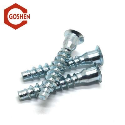 Galvanized Carbon Steel Hex Socket Flat Head Confirmat Screw/Furniture Screws
