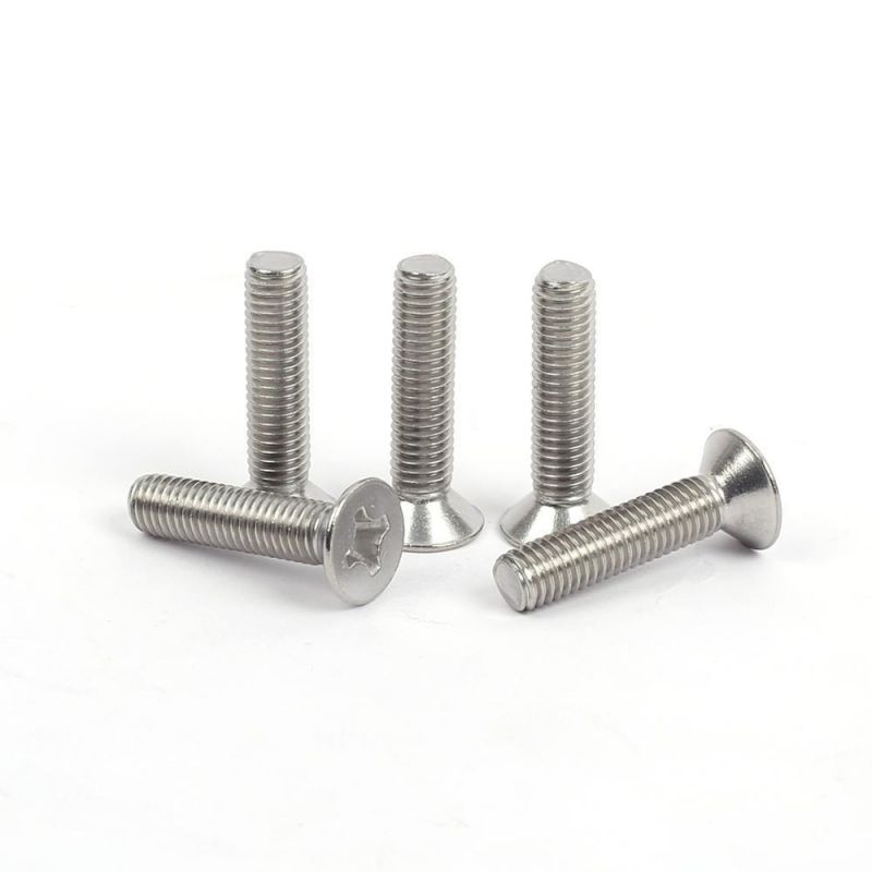 Csk Head Machine Screws Cross Receeed Stainless Steel Screws DIN965