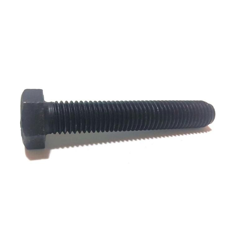 DIN933 Hex Head Bolt Hex Cap Screw Full Thread Carbon Steel Black Oxide Galvanized
