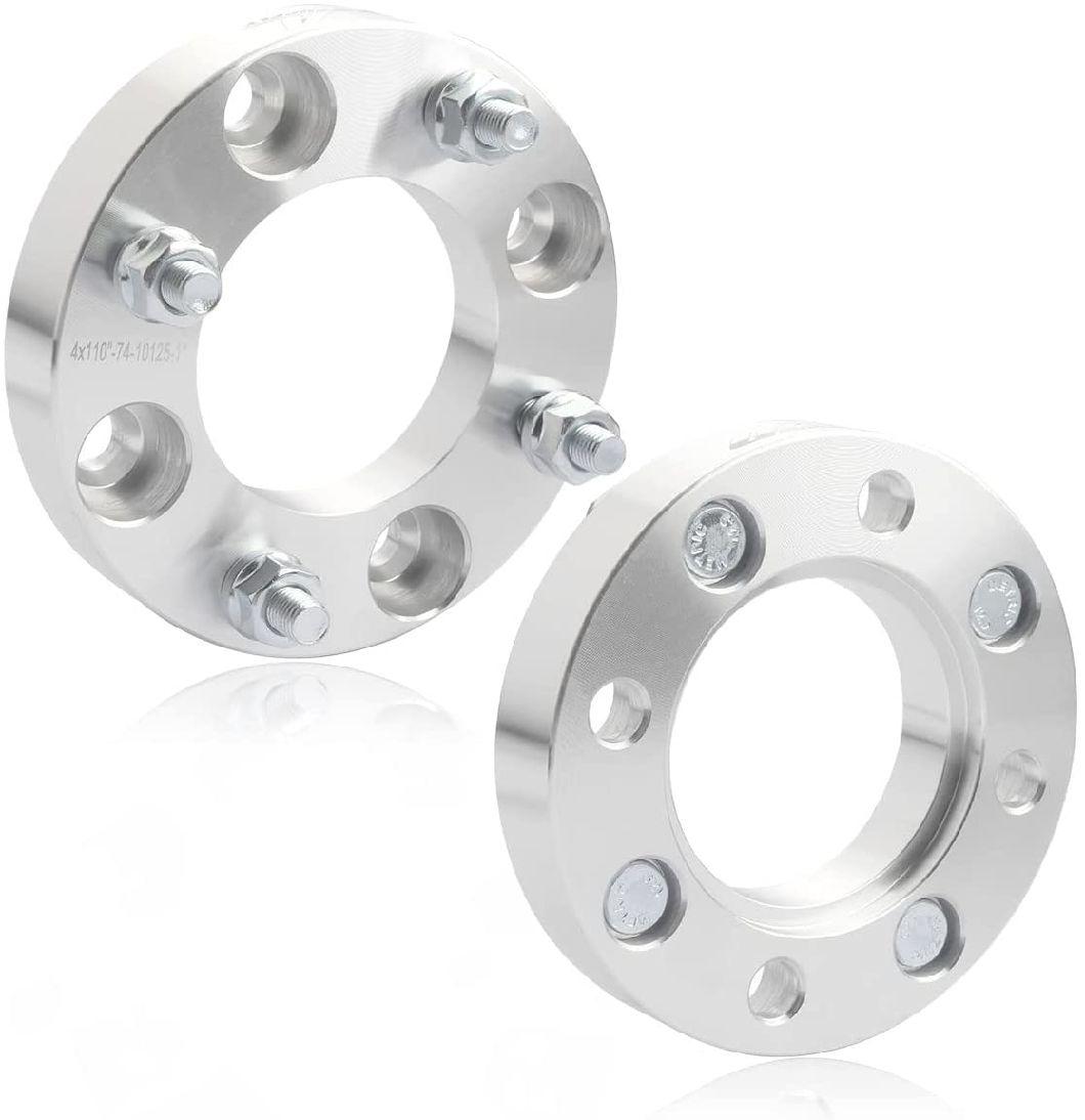 4X110 ATV Wheel Spacers with 1" 74mm Hub Bore 10X1.25 Studs