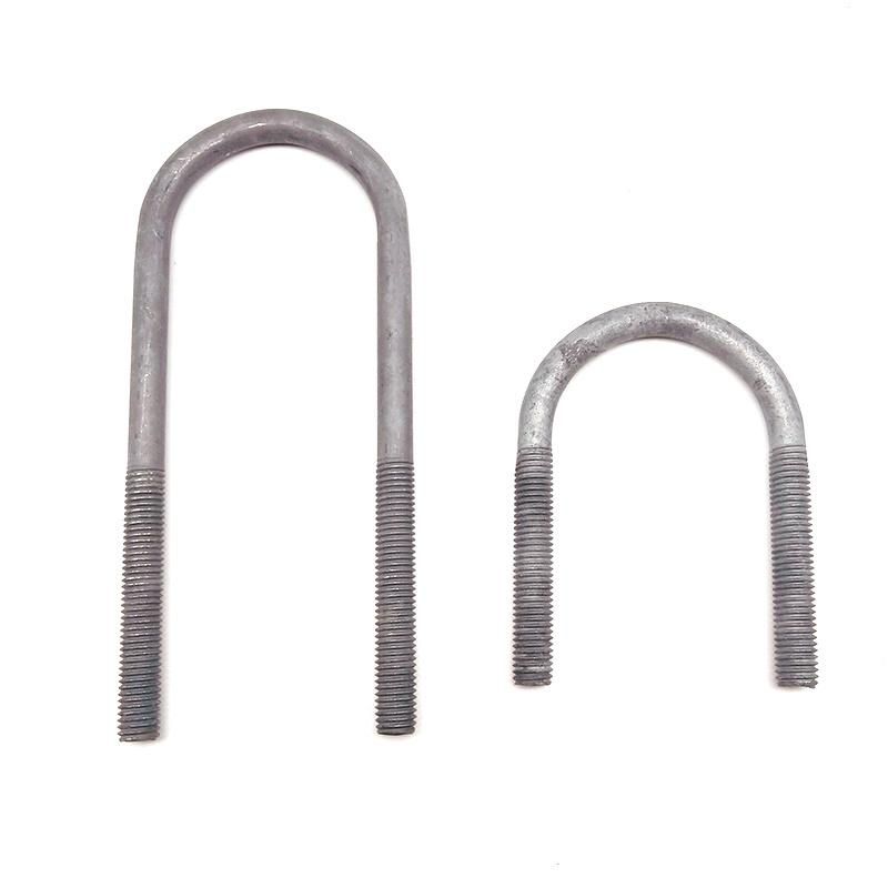 Carbon Steel 4.8grade/8.8grade Zinc Plated/ Galvanized Bend Bolt/ Foundation Bolt J Bolt L Bolt U Bolt