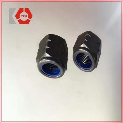 Special Round Nylon Nut with Black Carbon Steel Precise