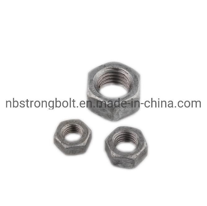 Hex Nut Self-Locking Thin Type with Zinc DIN982-1987