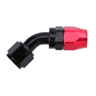 Aluminum Alloy 8an 45 Degree Swivel Fuel Hose End An8 Fitting