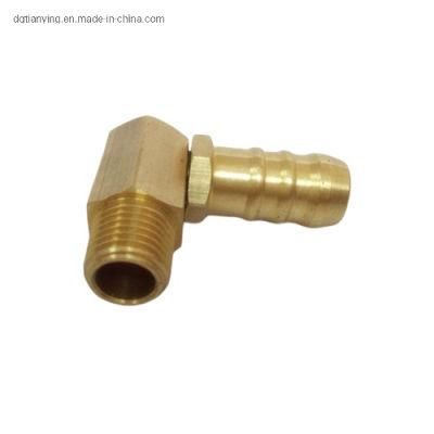 Brass Mold Angle 90 Male Hose Nipple Fitting with Tail